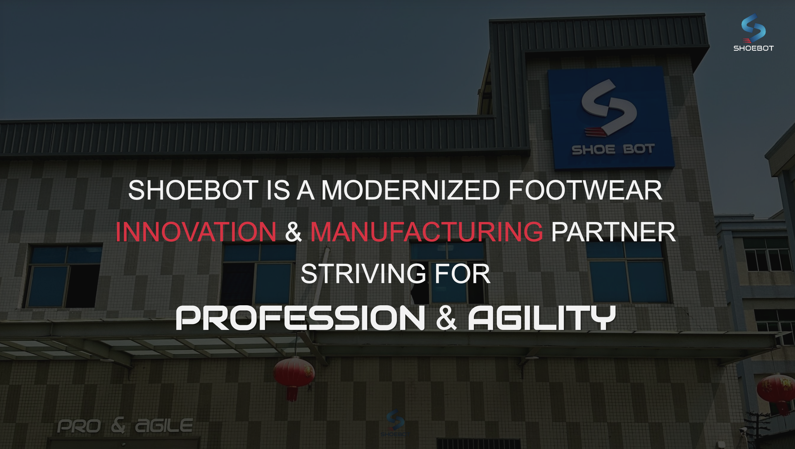 Shoebot footwear factory floor in Dongguan China